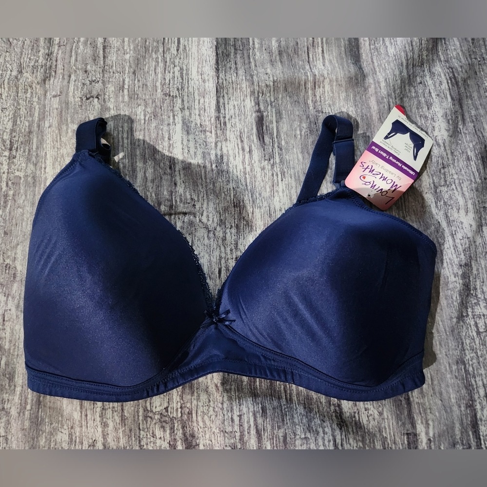 Loving Moments Nursing Bra‎ 40DD Sapphire Blue Full Coverage Comfort Wirefree